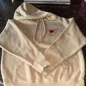 Tan Hoodie with Wavelines Padres Logo